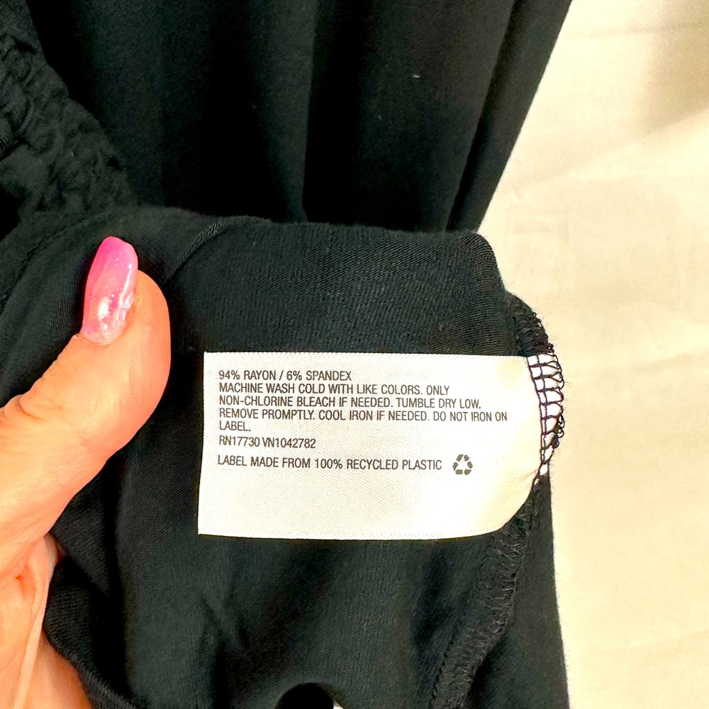 Black Long Sleeve Rushed Bodycon Maternity Dress - Isabel Maternity XS - Picture 10 of 10